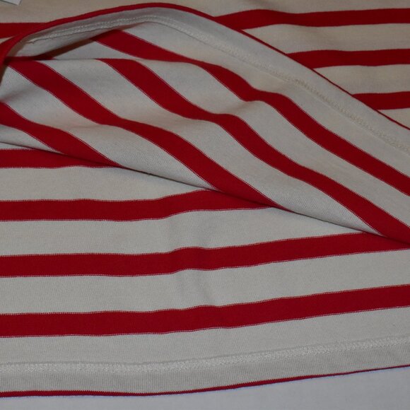 J. Crew Cropped Striped Boatneck Long Sleeve Cotton Tee Size S - Picture 7 of 10